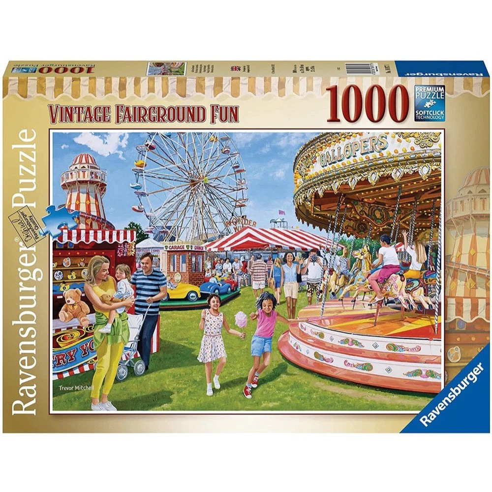 Ravensburger 00173-7 Vintage Fairground Fun 1000pc Jigsaw Puzzle