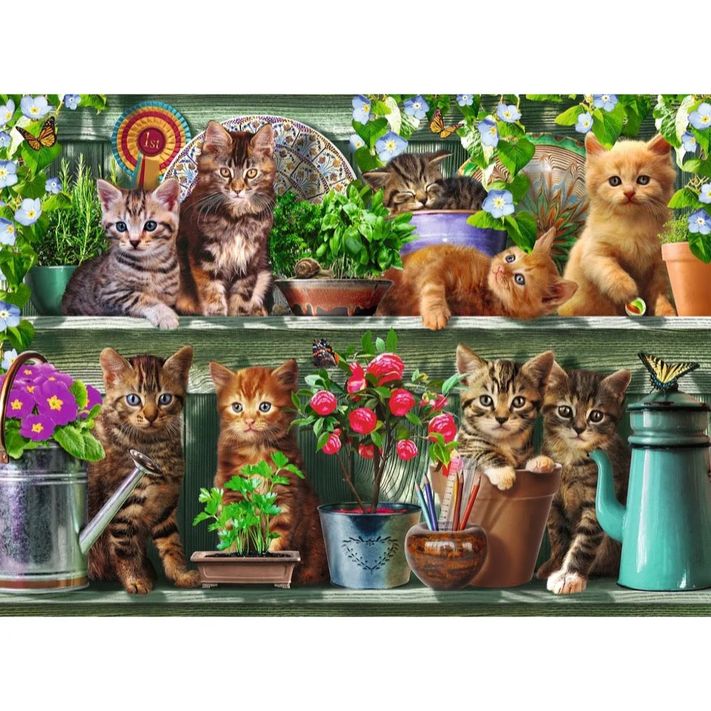 Ravensburger 00205-5 Cats on the Shelf 500pc Jigsaw Puzzle - Image 2