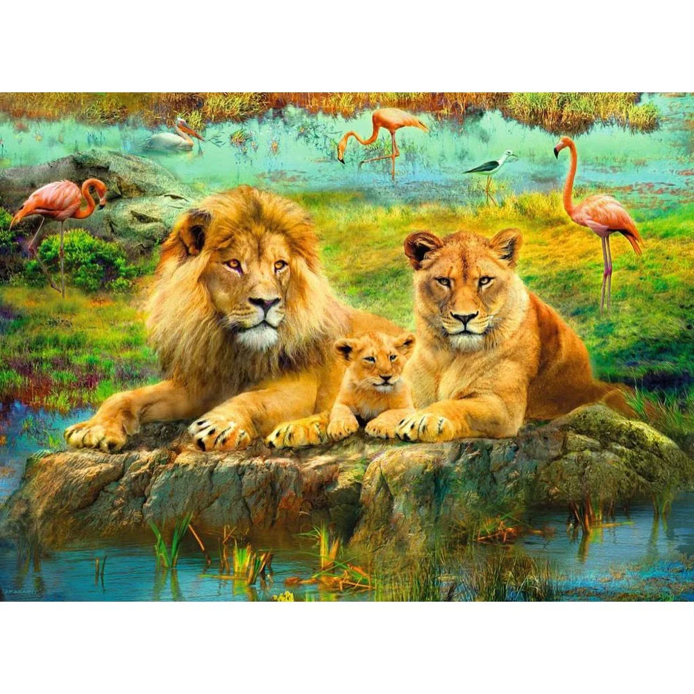 Ravensburger 00220-8 Lions in the Savannah 500pc Jigsaw Puzzle - Image 2