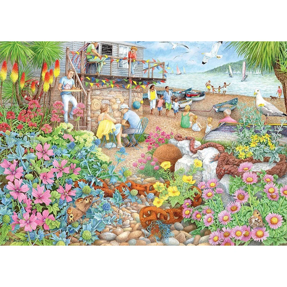 Ravensburger 00282-6 Beach Garden Café 1000pc Jigsaw Puzzle - Image 2