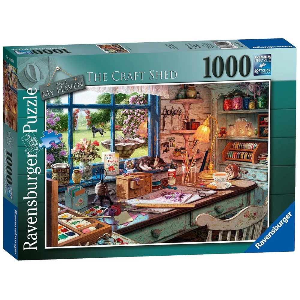 Ravensburger 00307-6 My Haven No. 1 The Craft Shed 1000pc Puzzle