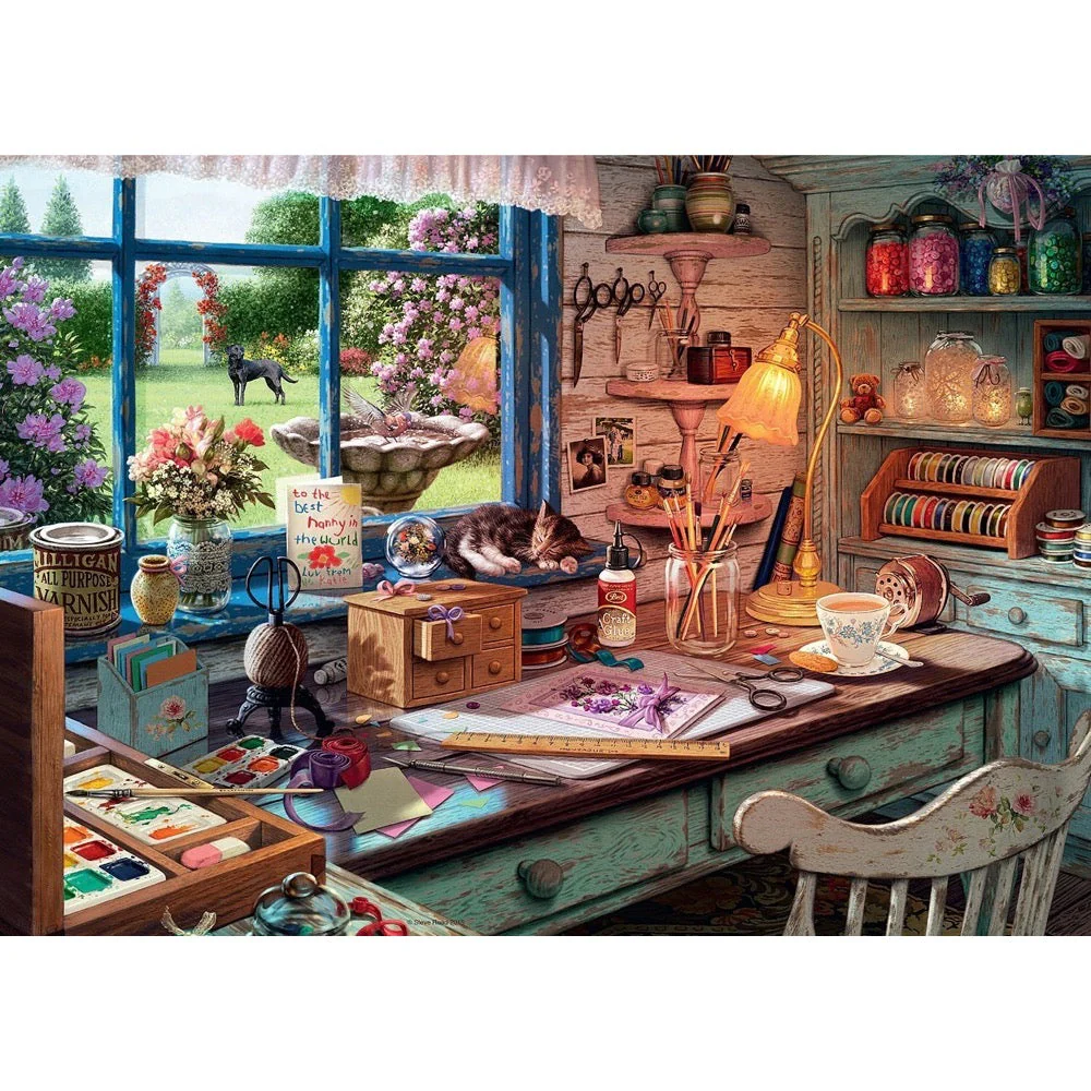 Ravensburger 00307-6 My Haven No. 1 The Craft Shed 1000pc Puzzle - Image 2
