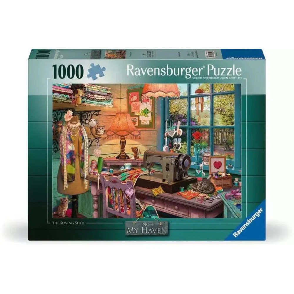 Ravensburger 00322-9 My Haven No. 4 The Sewing Shed 1000pc Jigsaw Puzzle