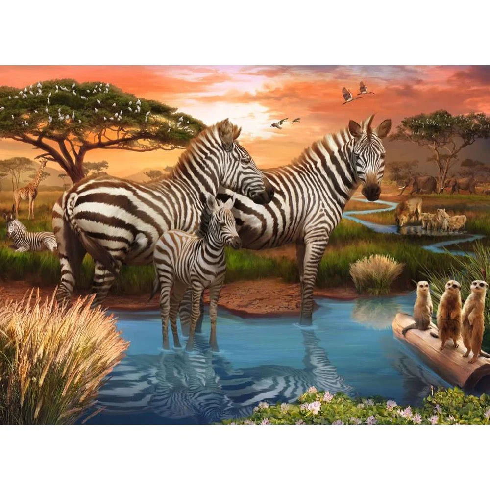 Ravensburger 00365-6 Zebra 500pc Jigsaw Puzzle - Image 2
