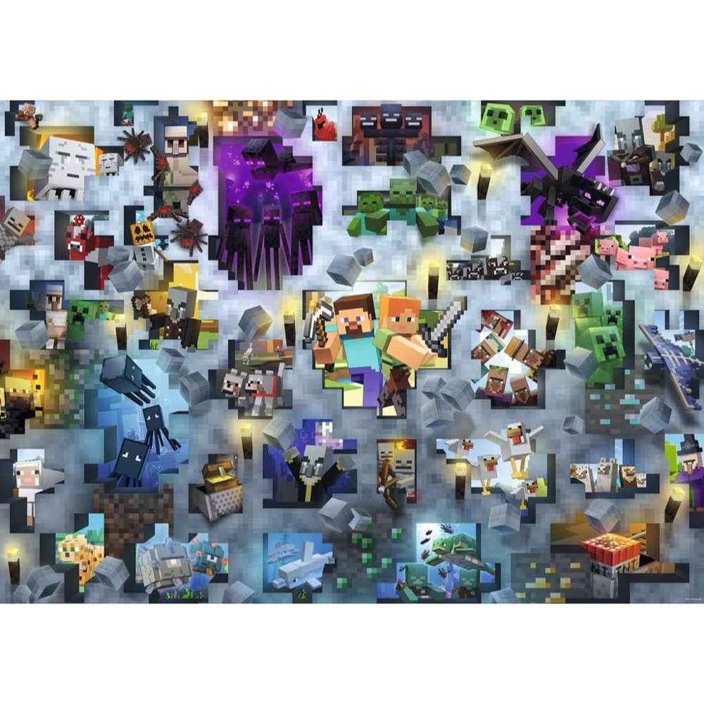 Ravensburger 00422-6 Minecraft Challenge 1000pc Jigsaw Puzzle - Image 2