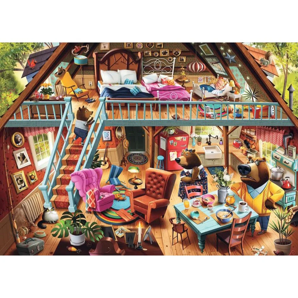 Ravensburger 00423-3 Goldilocks Gets Caught 1000pc Jigsaw Puzzle - Image 2
