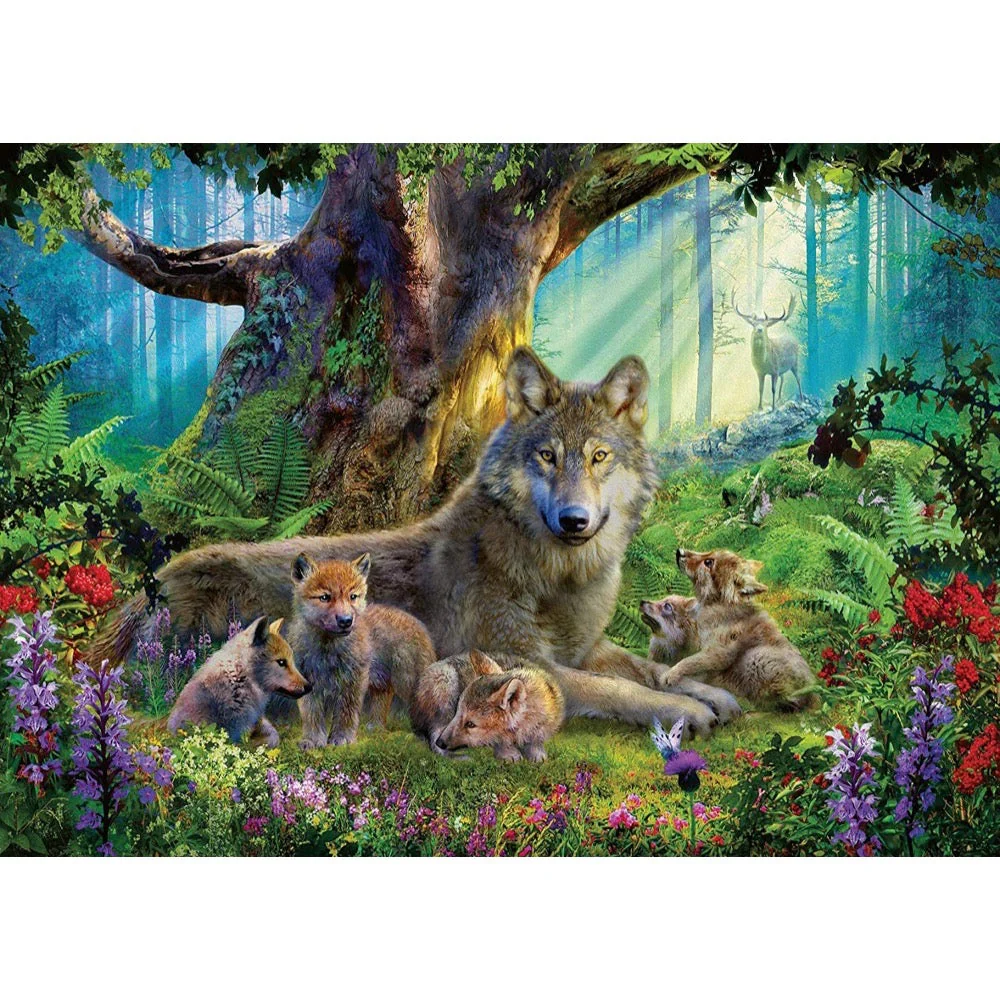 Ravensburger 00477-6 Wolves in the Forest 1000pc Jigsaw Puzzle - Image 2