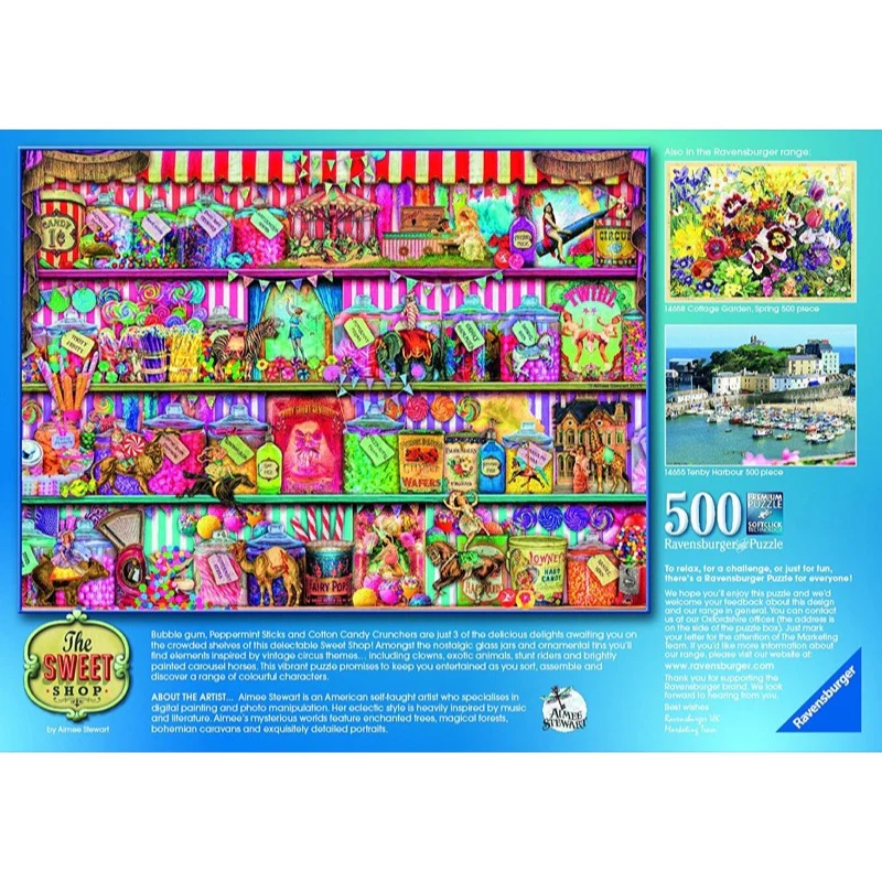 Ravensburger 00495-0 The Sweet Shop Aimee Stewart 500pc Jigsaw Puzzle - Image 3