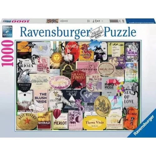 Ravensburger 00547-6 Wine Labels 1000pc Jigsaw Puzzle