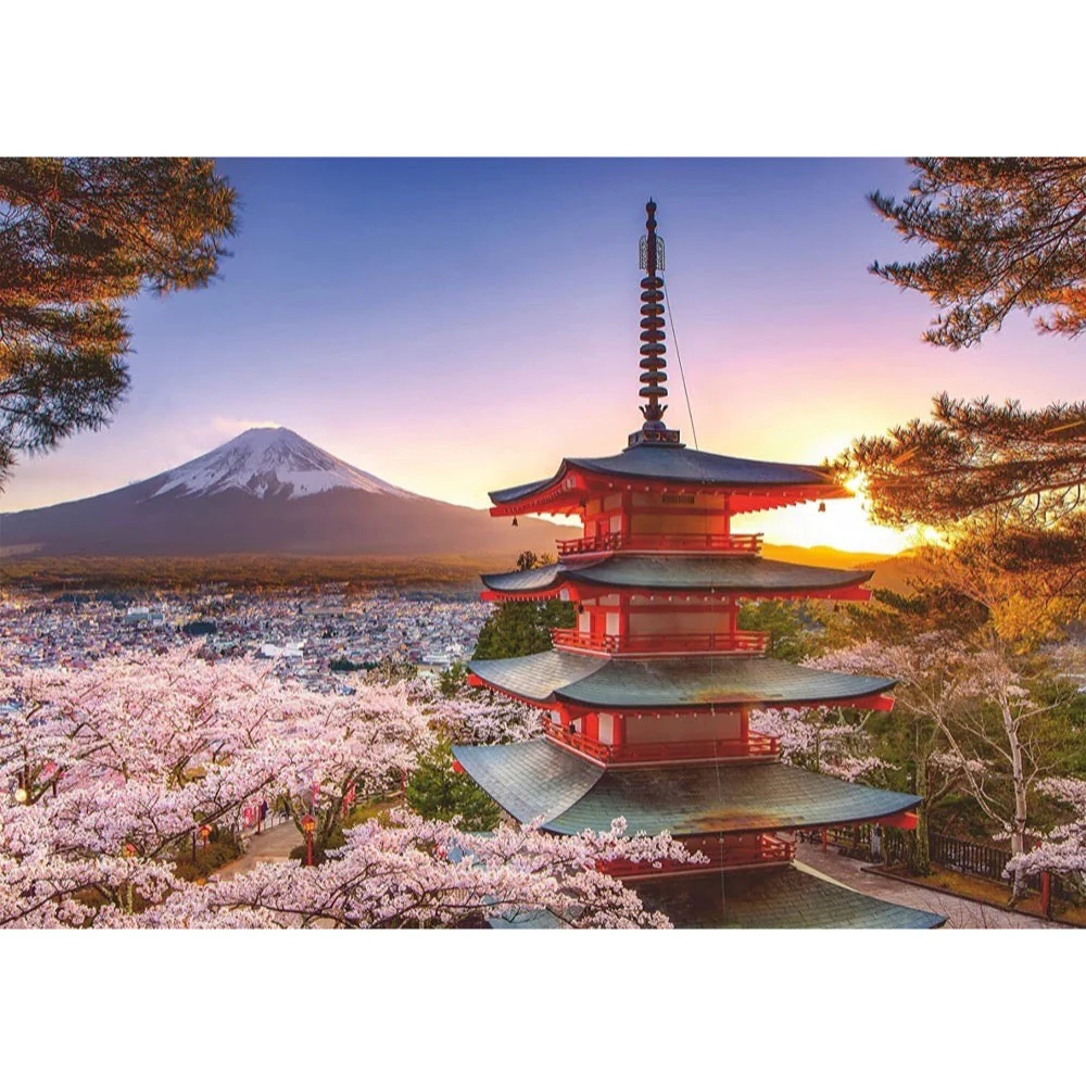 Ravensburger 00582-7 Mount Fuji Cherry Blossom View 1000pc Jigsaw Puzzle - Image 2
