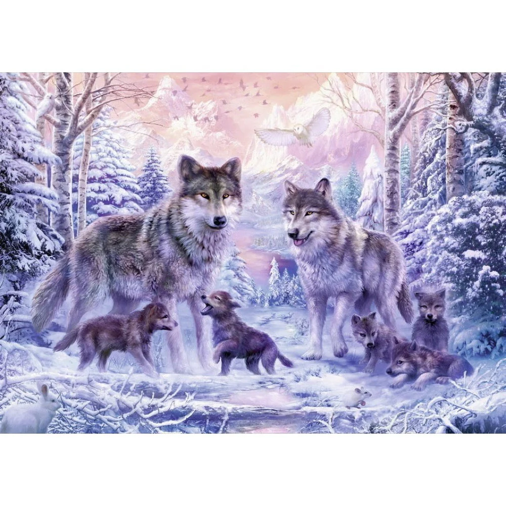 Ravensburger 00647-3 Arctic Wolves 1000pc Jigsaw Puzzle - Image 2