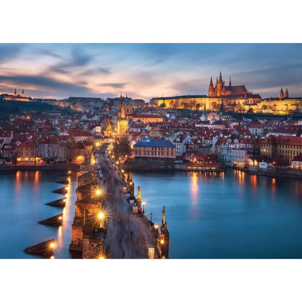 Ravensburger 00674-9 Prague At Night 1000pc Jigsaw Puzzle - Image 2