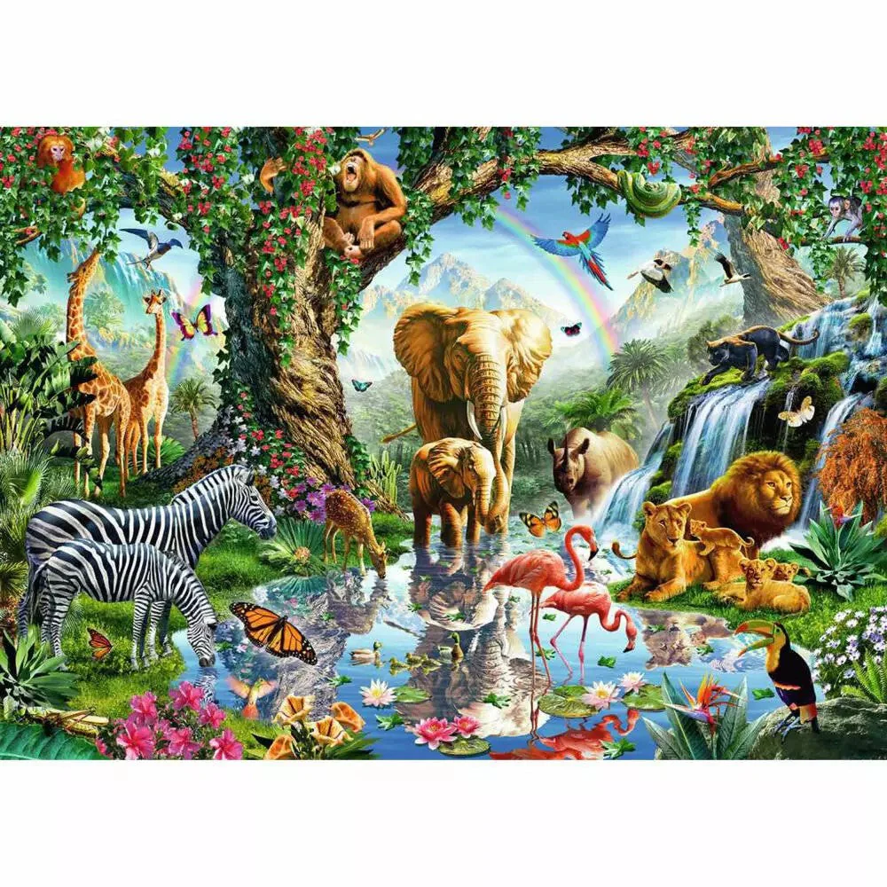 Ravensburger 00682-4 Adventures in the Jungle 1000pc Jigsaw Puzzle - Image 2
