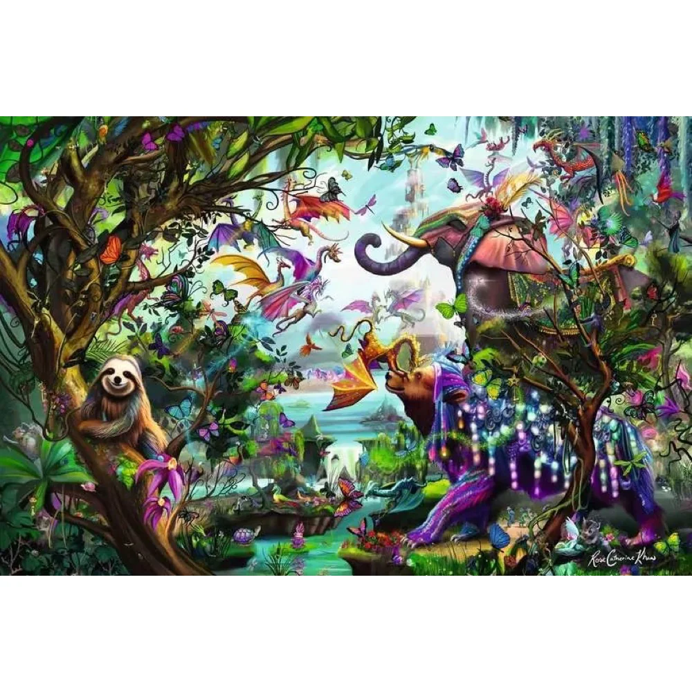 Ravensburger 00812-5 Tropical Dragons 4000pc Jigsaw Puzzle - Image 2