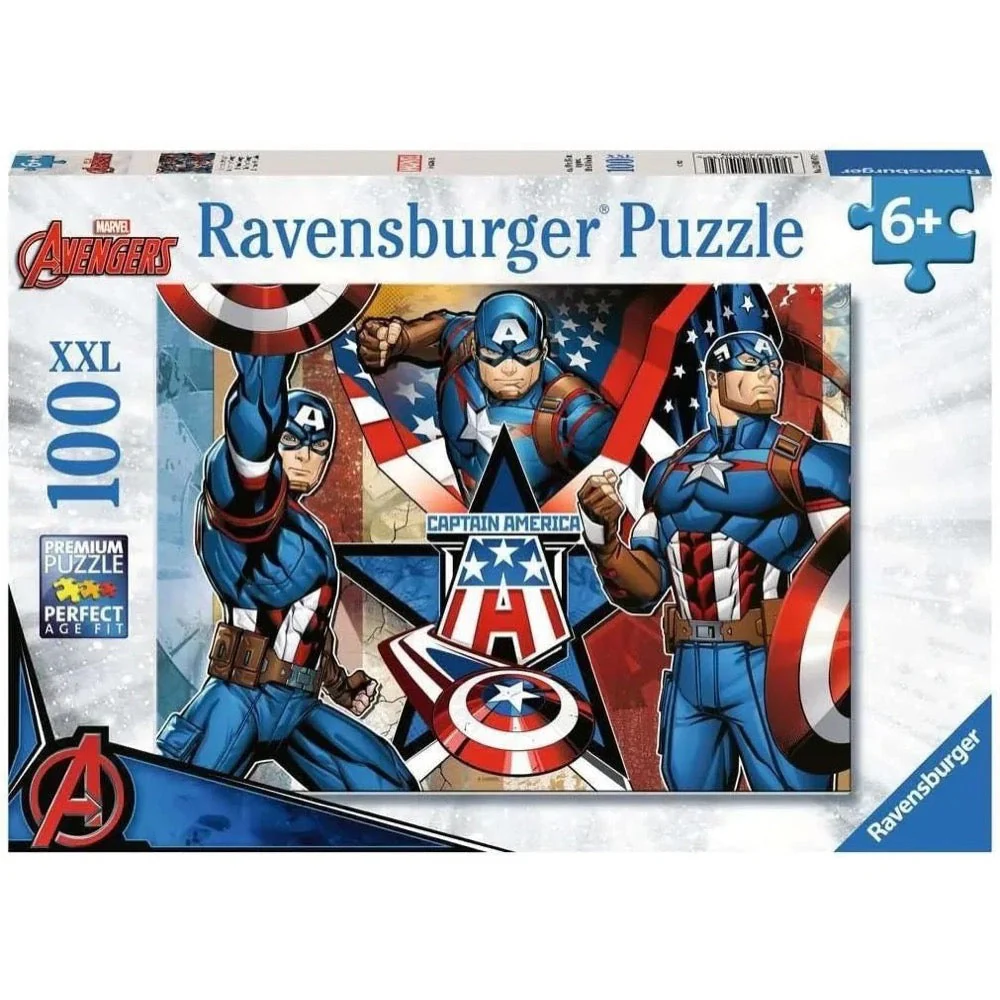 Ravensburger 01073-9 Marvel Captain America The First Avenger 100pc Jigsaw Puzzle