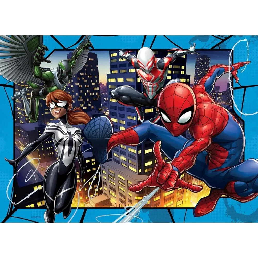 Ravensburger 01076-0 Spider-Man Protector of New York Bumper Pack 4x100pc Jigsaw Puzzle - Image 3