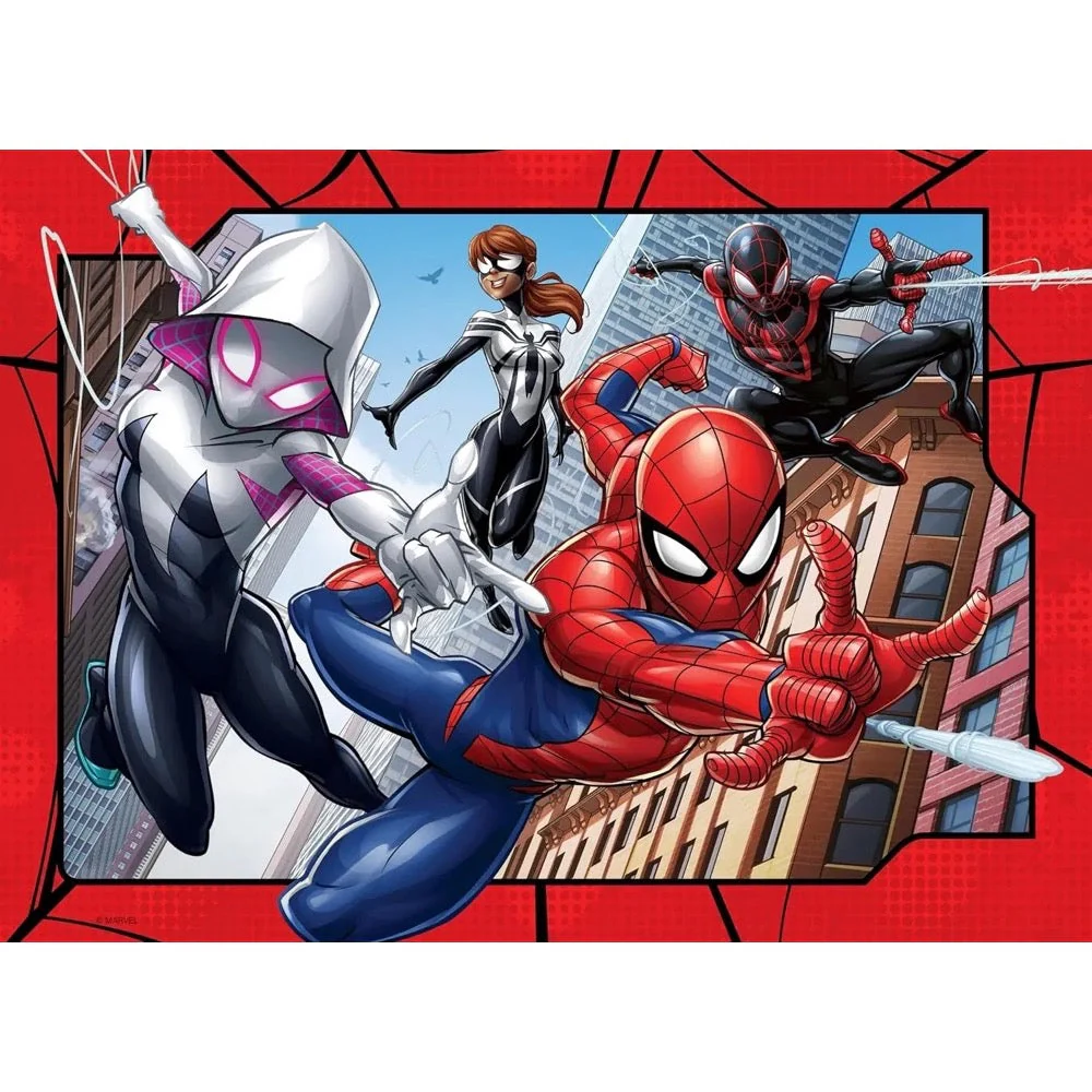 Ravensburger 01076-0 Spider-Man Protector of New York Bumper Pack 4x100pc Jigsaw Puzzle - Image 4