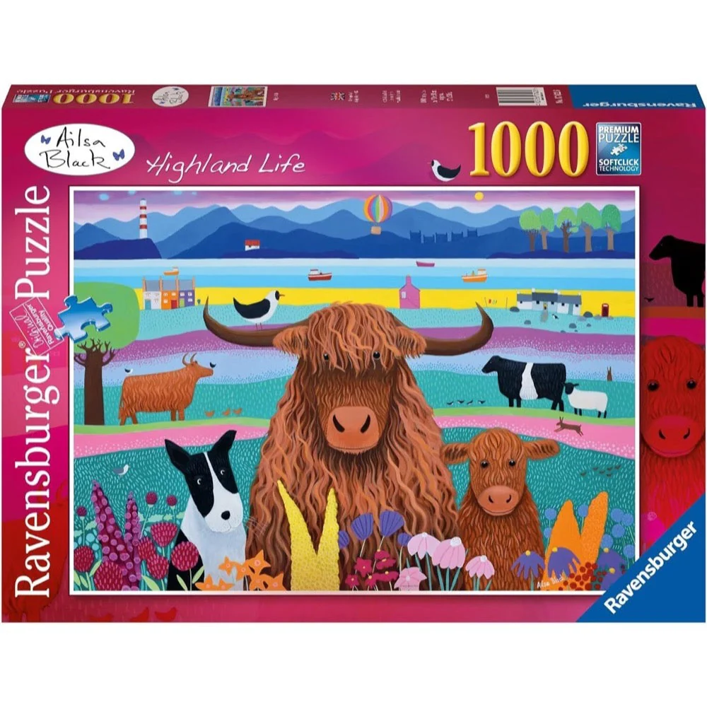 Ravensburger 01082-1 Highland Life 1000pc Jigsaw Puzzle