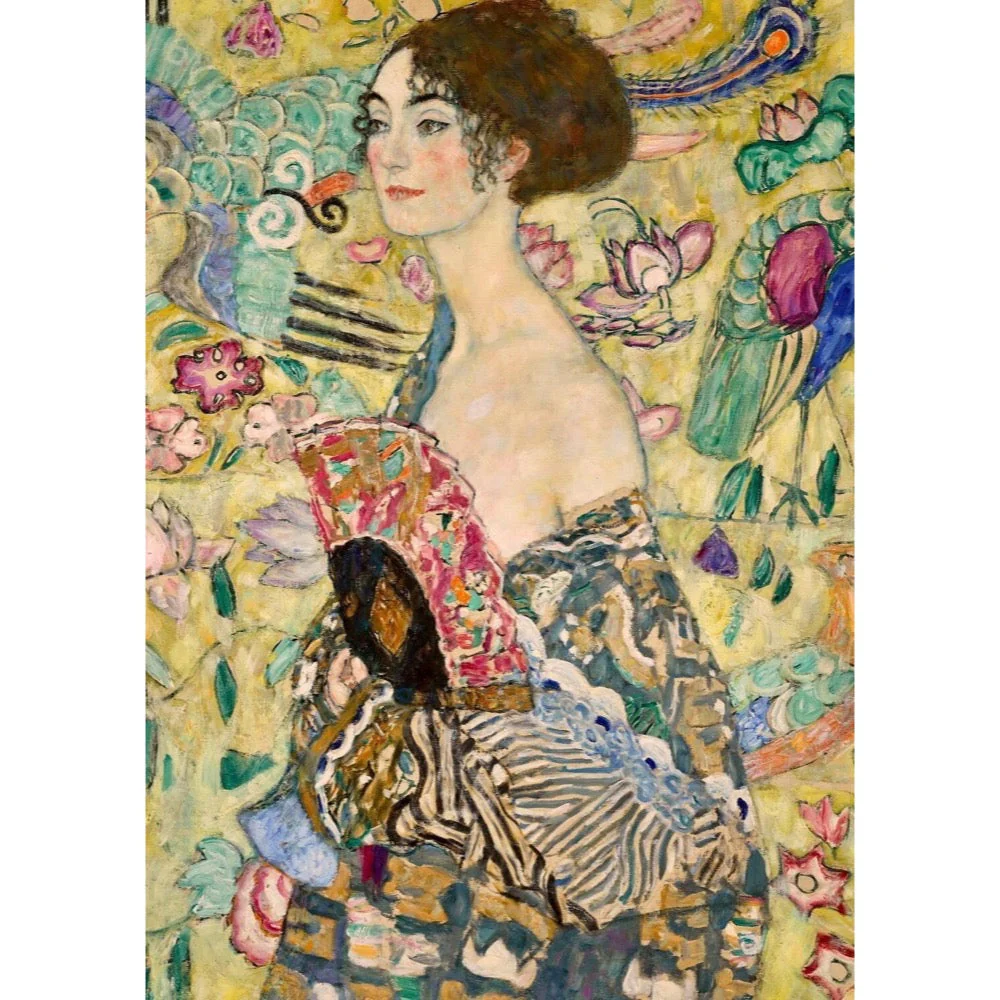 Ravensburger 01132-3 Klimt Lady with a Fan 1000pc Jigsaw Puzzle - Image 2