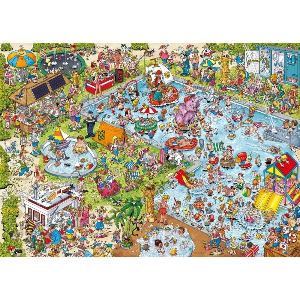 Ravensburger 01164-4 Holiday Resort 3 The Pool 1000pc Jigsaw Puzzle - Image 2