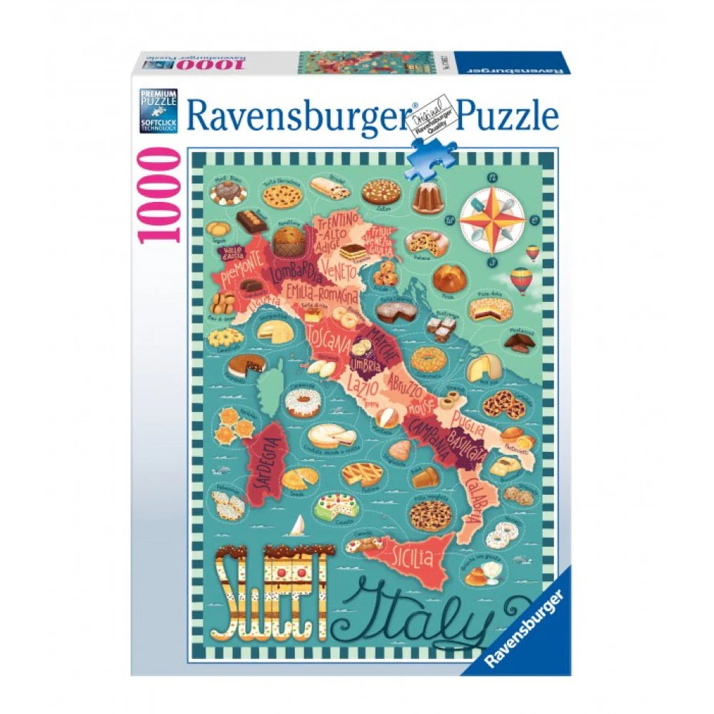 Ravensburger 01237-5 Dessert Tour Of Italy 1000pc Jigsaw Puzzle