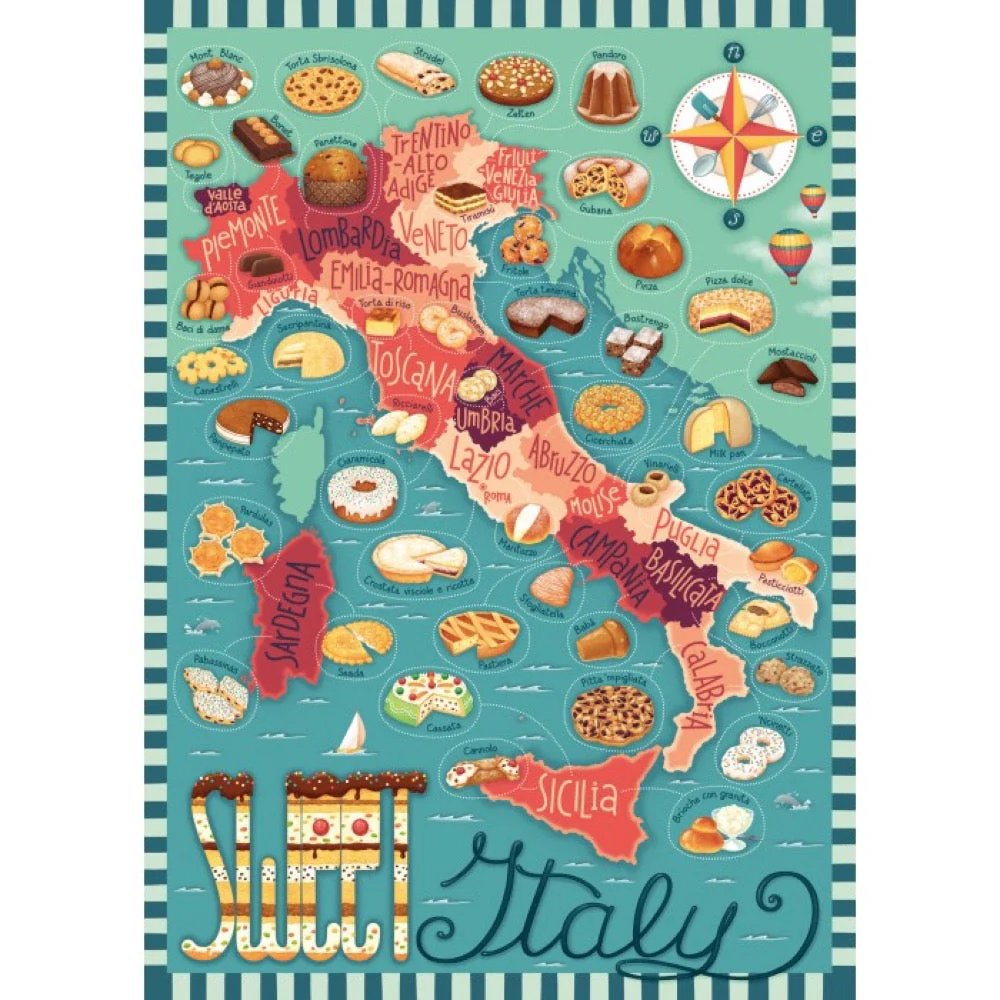 Ravensburger 01237-5 Dessert Tour Of Italy 1000pc Jigsaw Puzzle - Image 2