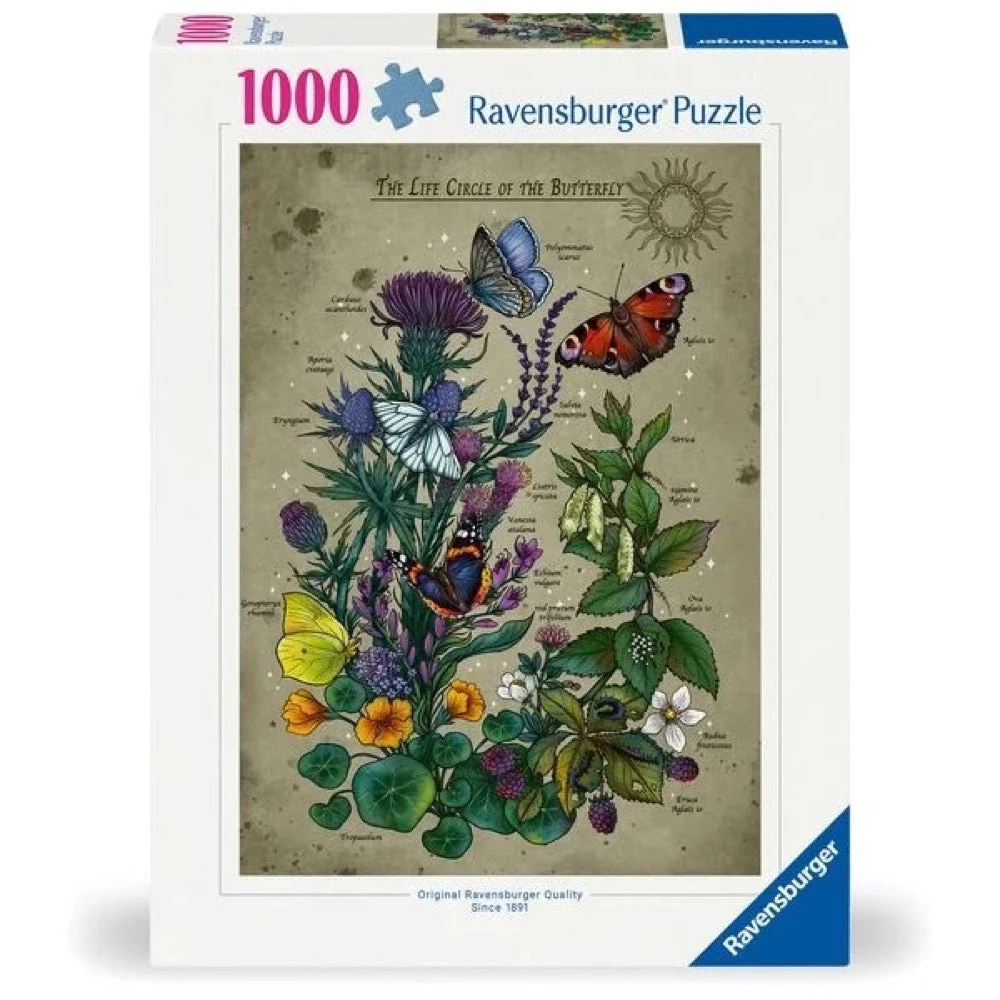 Ravensburger 01435-5 Lifecircle Butterfly 1000pc Jigsaw Puzzle