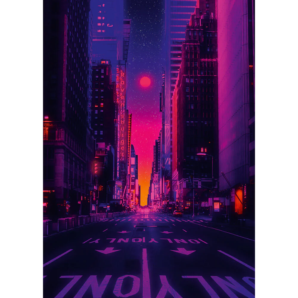 Ravensburger 01436-2 New York in Neon 1000pc Jigsaw Puzzle - Image 2