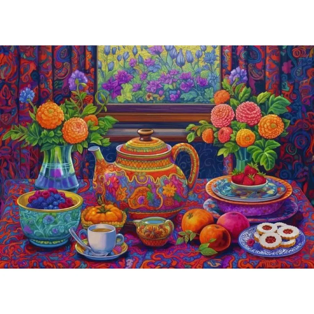 Ravensburger 01446-1 Time For Tea 300pc Jigsaw Puzzle - Image 2