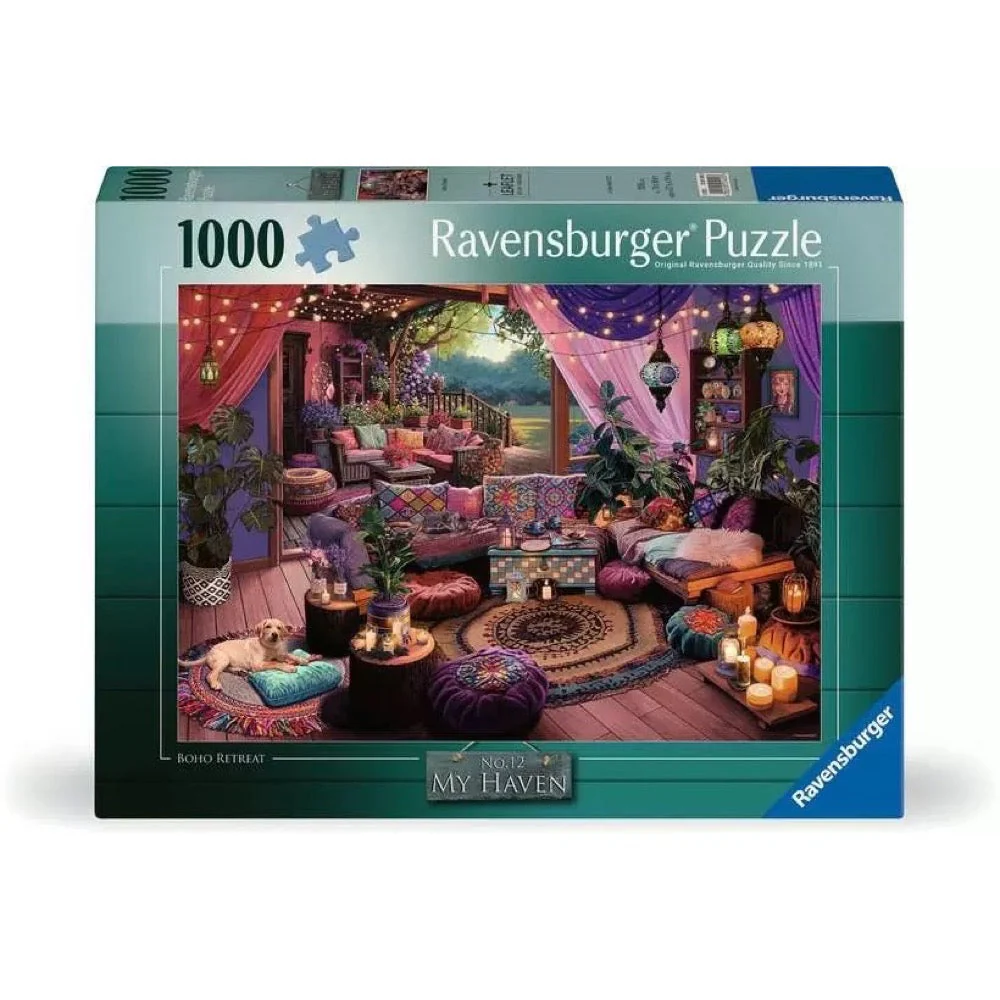Ravensburger 01455-3 My Haven No 12 Boho Retreat Puzzle 1000pc Jigsaw Puzzle