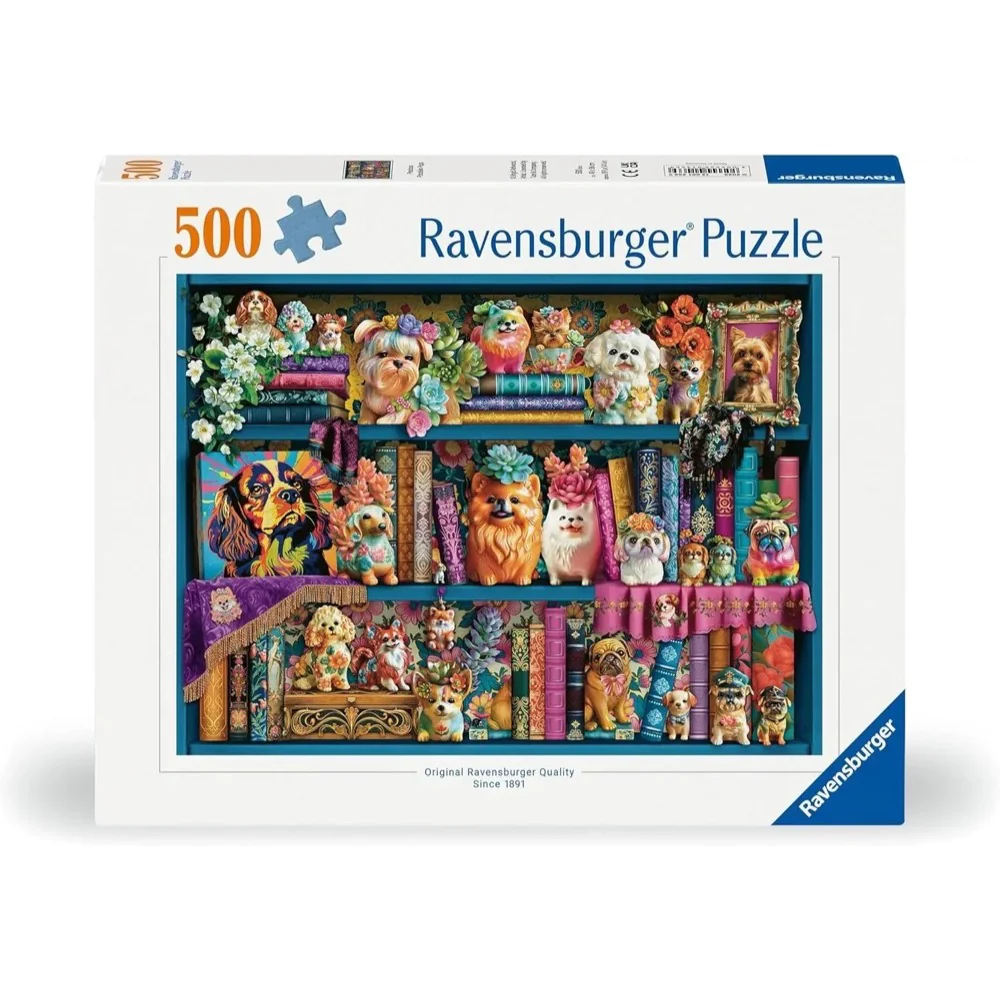 Ravensburger 01466-9 Precious Porcelain Pups 500pc Jigsaw Puzzle