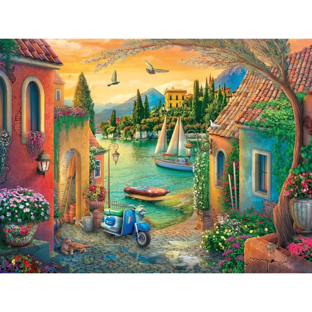 Ravensburger 01516-1 European Villa Views Large Format 750pc Jigsaw Puzzle - Image 2
