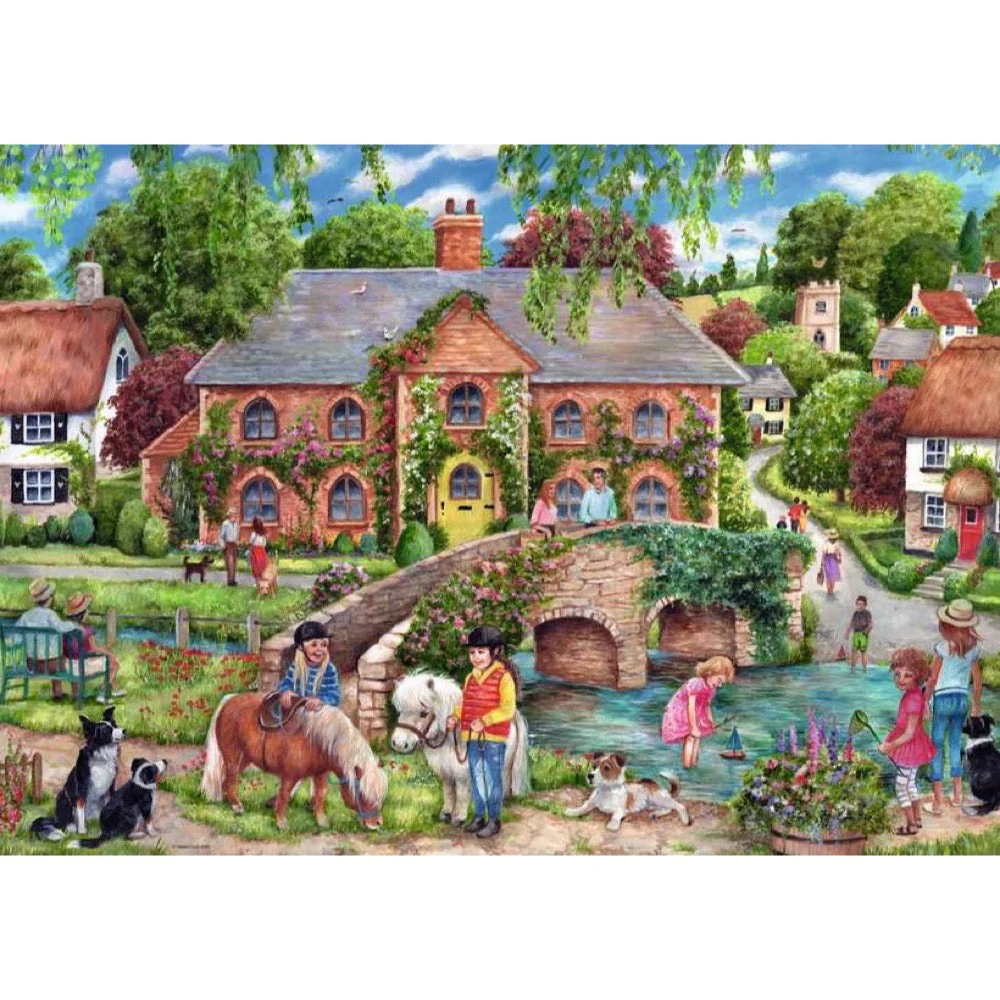 Ravensburger 01526-0 Village Life Puzzle 1000pc Jigsaw Puzzle - Image 2
