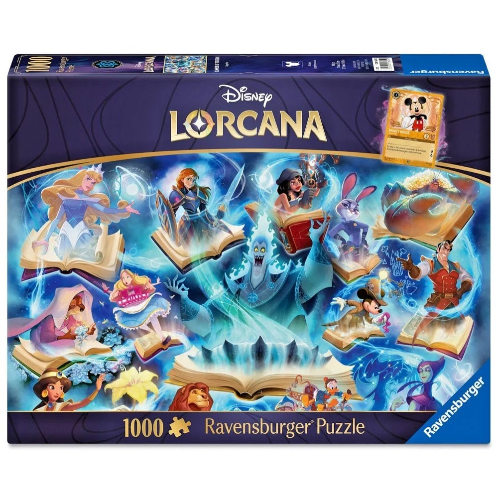 Ravensburger 01625-0 Disney Lorcana Sapphire 1000pc Jigsaw Puzzle