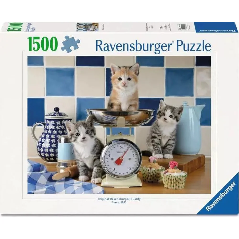 Ravensburger 01708-0 Kittens In The Kitchen 1500pc Jigsaw Puzzle