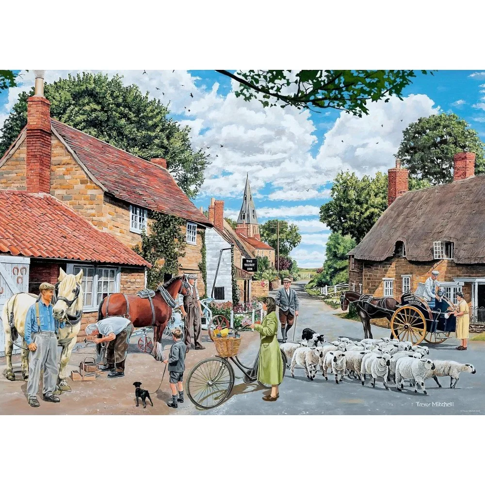 Ravensburger 01724-0 The Village Farrier 1000pc Jigsaw Puzzle - Image 2