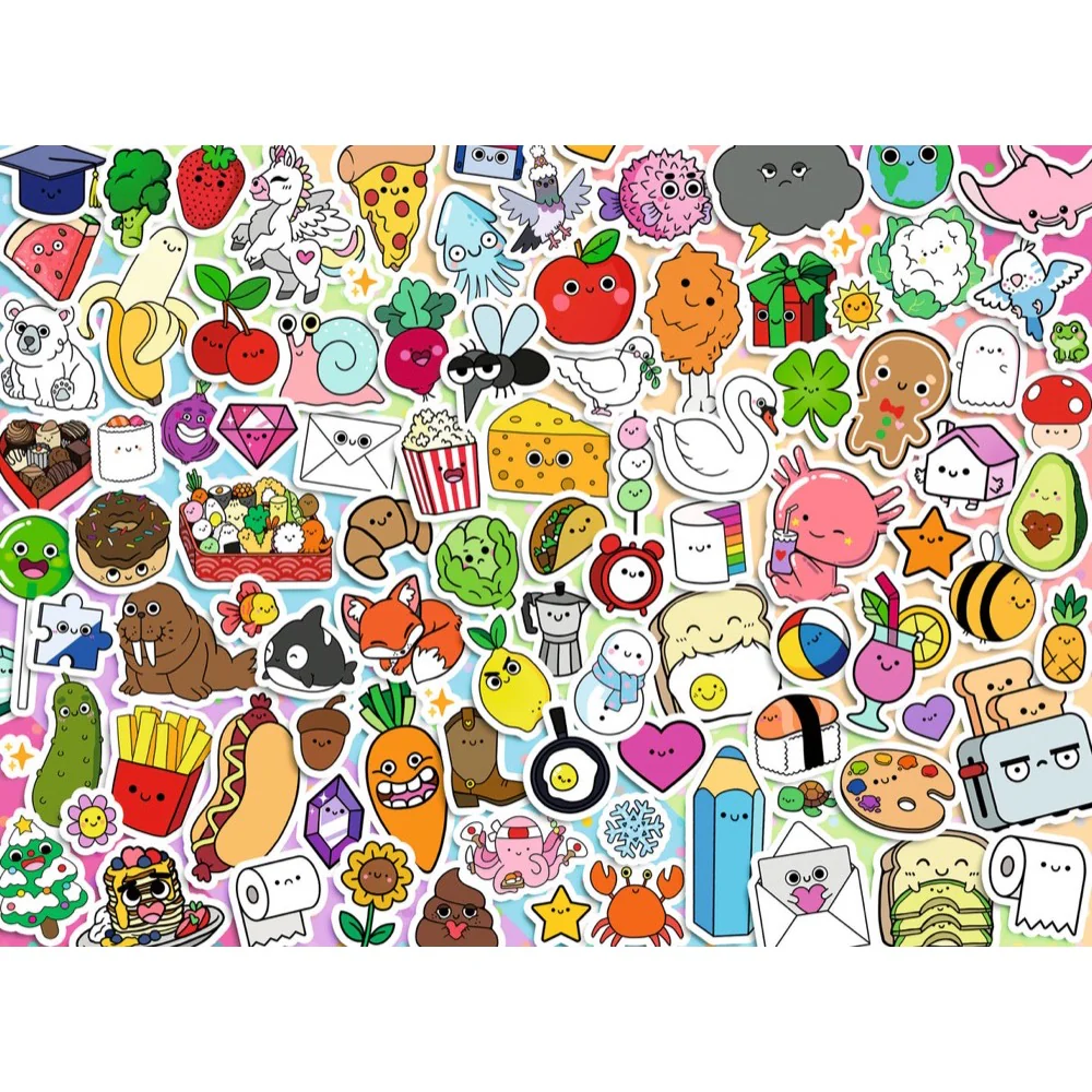 Ravensburger 01796-7 WJPC'25 Cute Kawaii Chaos 500pc Jigsaw Puzzle - Image 2