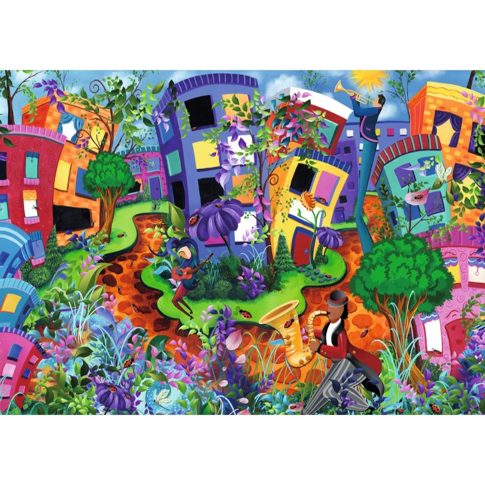 Ravensburger 01797-4 WJPC'25 Lady Bug Lane 1000pc Jigsaw Puzzle - Image 2