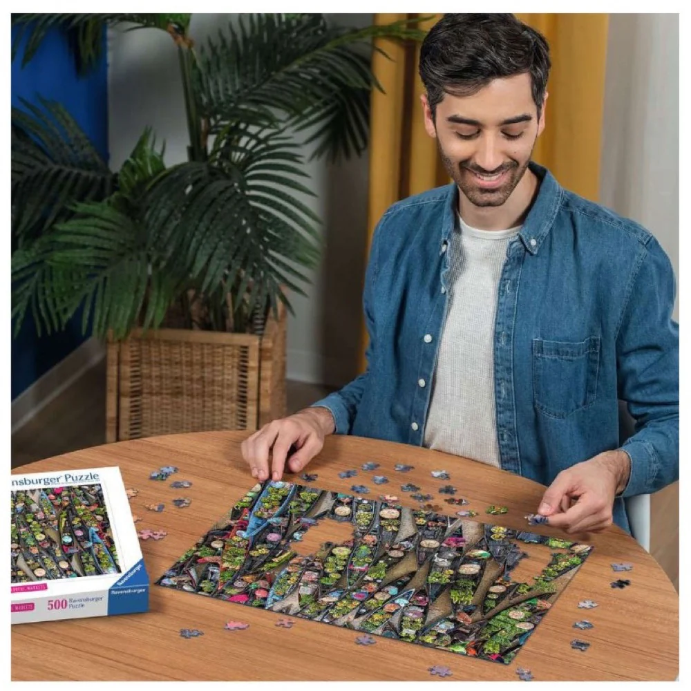 Ravensburger 01813-1 Floating Market Indonesia 500pc Jigsaw Puzzle - Image 4