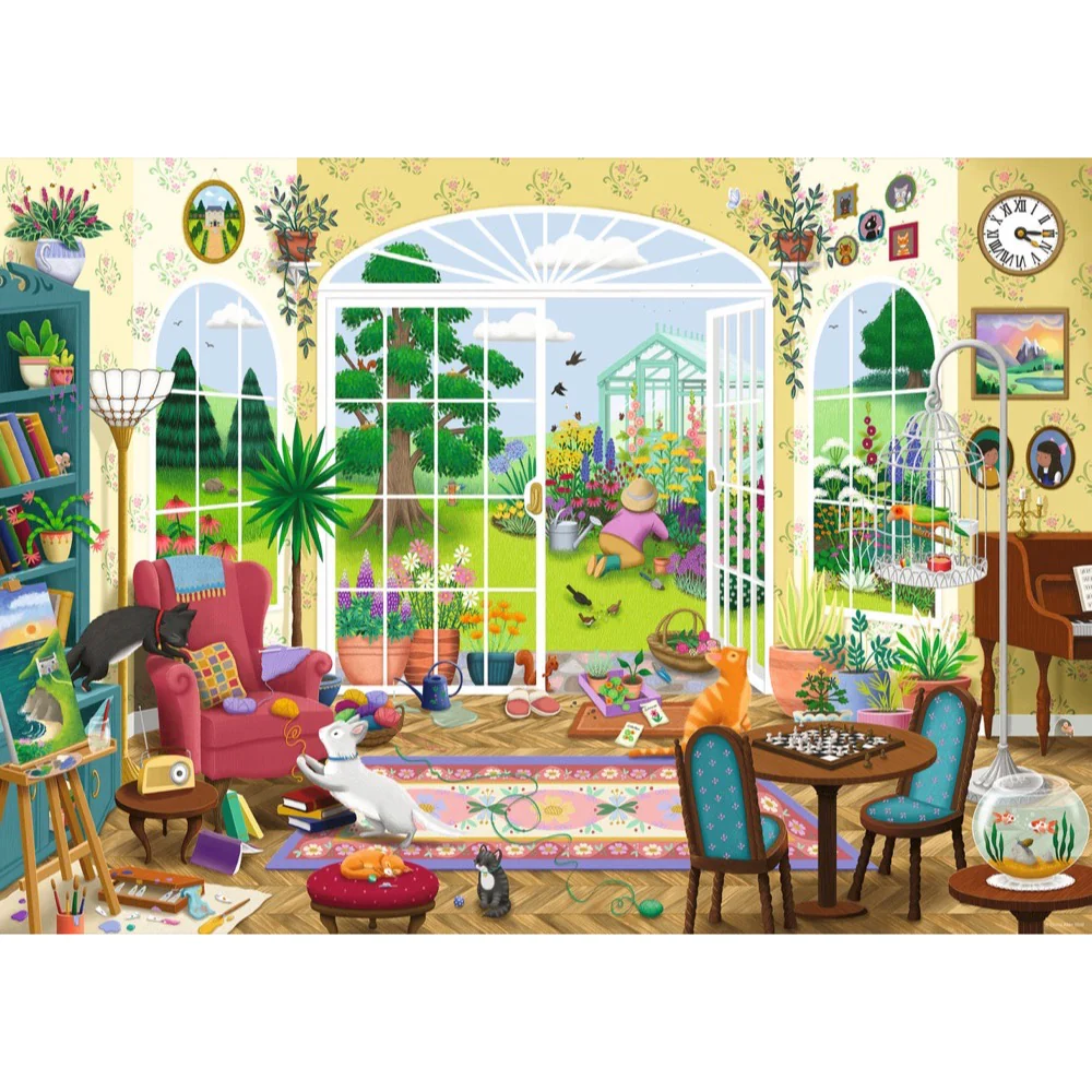 Ravensburger 01988-6 Summer Garden Parlour 1000pc Jigsaw Puzzle - Image 2