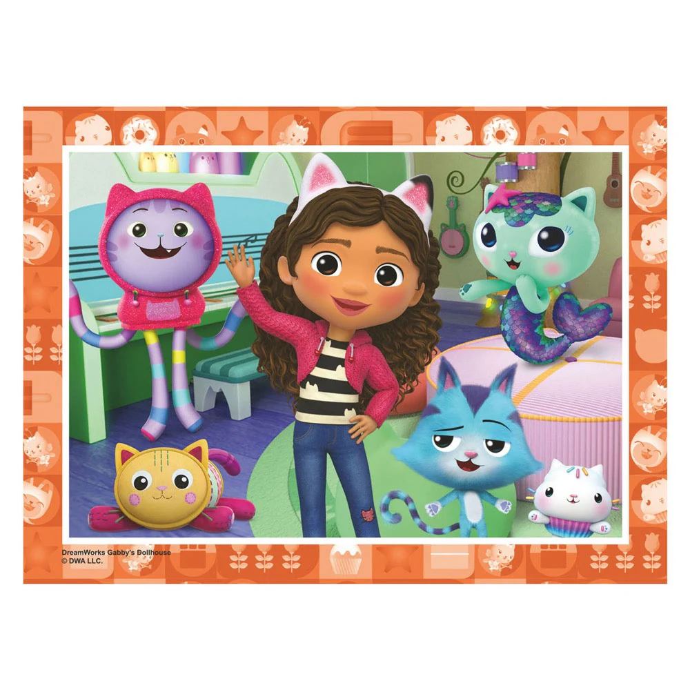Ravensburger 03143-6 Gabby's Dollhouse 4 In a Box 12, 16, 20 & 24pc Jigsaw Puzzle - Image 5