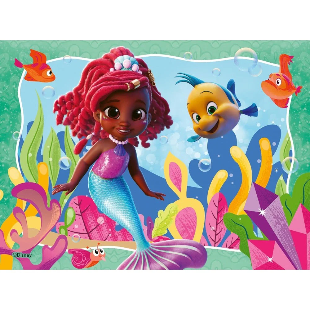 Ravensburger 04024-8 Disney Ariel 4 In a Box 12, 16, 20 & 24pc Jigsaw Puzzle - Image 2