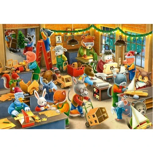 Ravensburger 04047-7 Christmas Toy Factory 2x24pc Jigsaw Puzzle - Image 3