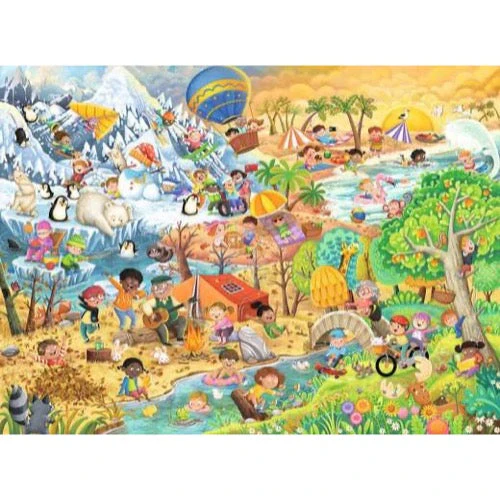 Ravensburger 04050-7 Four Seasons of Fun 100pc Jigsaw Puzzle - Image 2