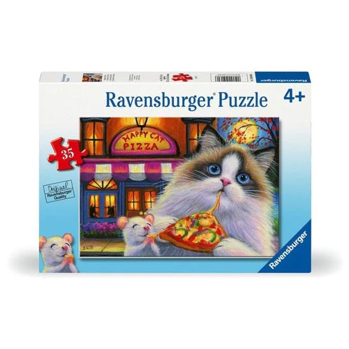 Ravensburger 04060-6 Happy Cat Pizza 35pc Jigsaw Puzzle