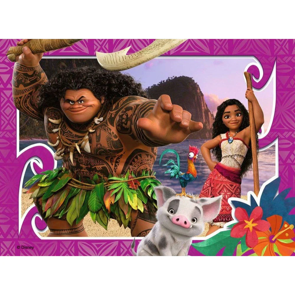 Ravensburger 04088-0 Disney Moana 4 In a Box 12, 16, 20 & 24pc Jigsaw Puzzle - Image 2