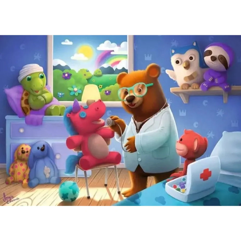 Ravensburger 04097-2 Stuffed Animal Hoapital 35pc Jigsaw Puzzle - Image 2