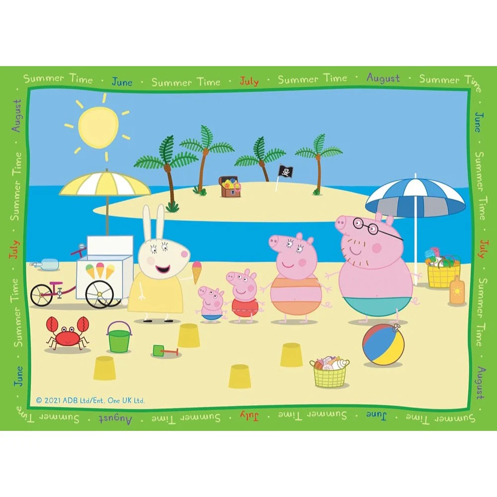 Ravensburger 04104-7 Peppa Pig Family Time 4 In a Box 12, 16, 20 & 24pc Jigsaw Puzzle - Image 3