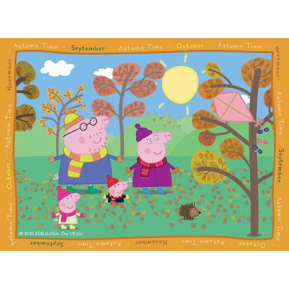 Ravensburger 04104-7 Peppa Pig Family Time 4 In a Box 12, 16, 20 & 24pc Jigsaw Puzzle - Image 4