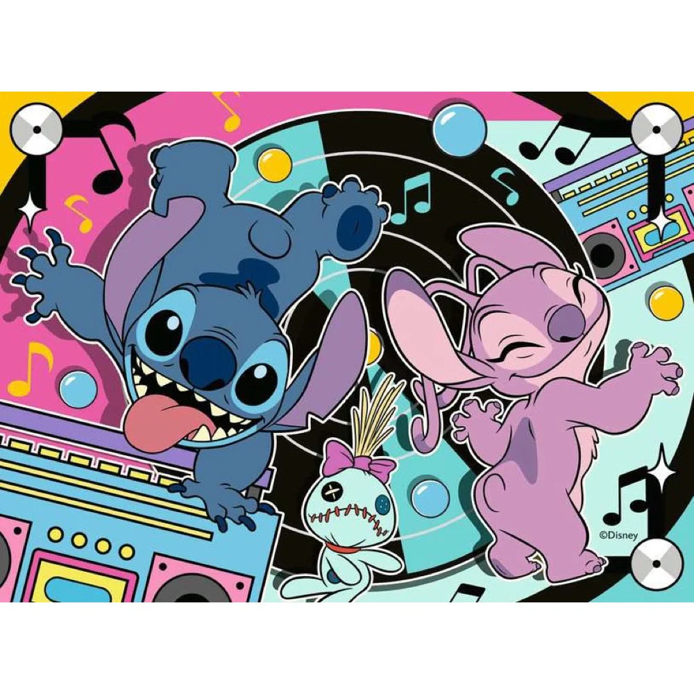 Ravensburger 04106-1 Disney Sporty Stitch 4 In a Box 12, 16, 20 & 24pc Jigsaw Puzzle - Image 5